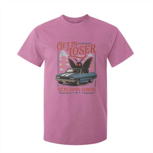 Funny Mothman T Shirt For Kid Get In Loser We Are Going Lurking Cryptid Lover