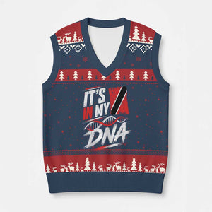 It Is in My DNA Trinidad and Tobago V-Neck Knit Sweater Vest Trinidadian Flag Roots
