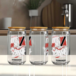 It Is in My DNA Trinidad and Tobago Glass Can Trinidadian Flag Roots TS11 Print Your Wear