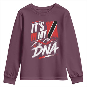 It Is in My DNA Trinidad and Tobago Youth Sweatshirt Trinidadian Flag Roots