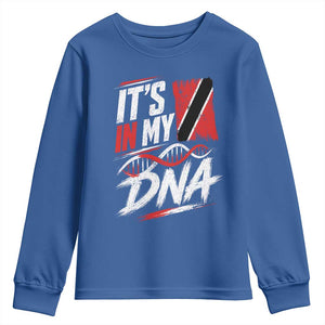 It Is in My DNA Trinidad and Tobago Youth Sweatshirt Trinidadian Flag Roots