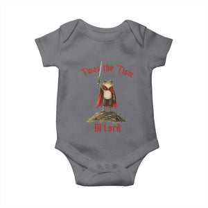 Funny Twas The Tism M Lord Medieval Knight Frog Baby Onesie