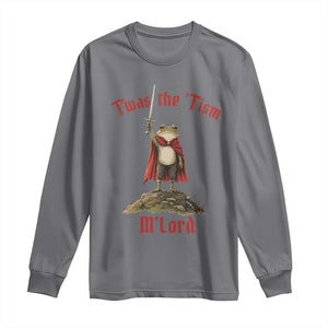Funny Twas The Tism M Lord Medieval Knight Frog Long Sleeve Shirt