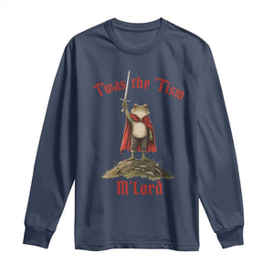 Funny Twas The Tism M Lord Medieval Knight Frog Long Sleeve Shirt
