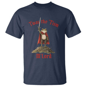 Funny Twas The Tism M Lord Medieval Knight Frog T Shirt
