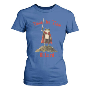Funny Twas The Tism M Lord Medieval Knight Frog T Shirt For Women