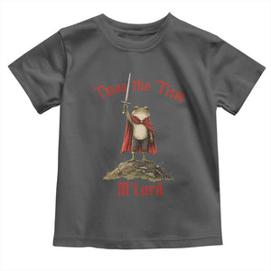 Funny Twas The Tism M Lord Medieval Knight Frog Toddler T Shirt