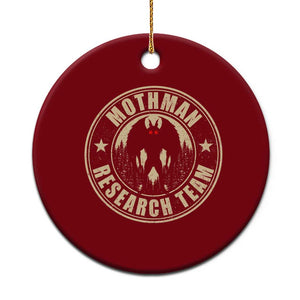 Funny Mothman Research Team Ceramic Ornament Cryptozoology Cryptid Hunting