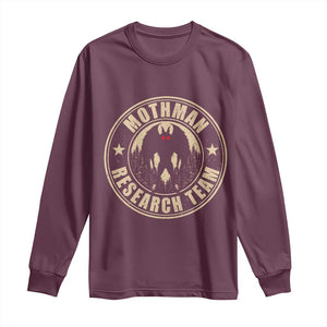 Funny Mothman Research Team Long Sleeve Shirt Cryptozoology Cryptid Hunting