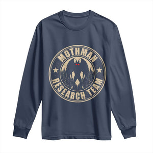 Funny Mothman Research Team Long Sleeve Shirt Cryptozoology Cryptid Hunting