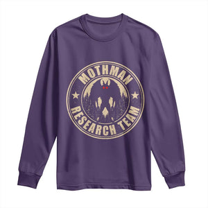 Funny Mothman Research Team Long Sleeve Shirt Cryptozoology Cryptid Hunting