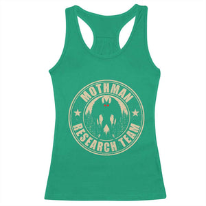 Funny Mothman Research Team Racerback Tank Top Cryptozoology Cryptid Hunting