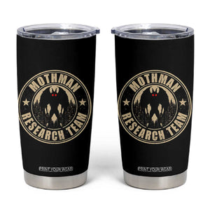 Funny Mothman Research Team Tumbler Cup Cryptozoology Cryptid Hunting
