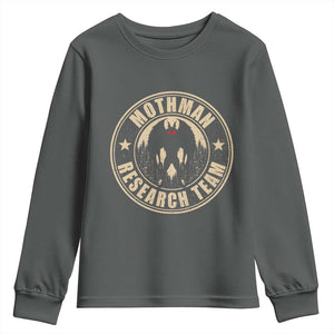 Funny Mothman Research Team Youth Sweatshirt Cryptozoology Cryptid Hunting