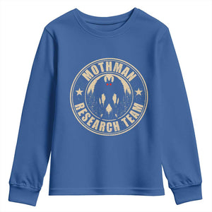Funny Mothman Research Team Youth Sweatshirt Cryptozoology Cryptid Hunting