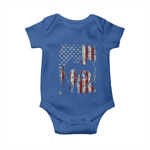 Mothman American Flag Patriotic Cryptid Creature Baby Onesie TS11 Royal Blue Print Your Wear