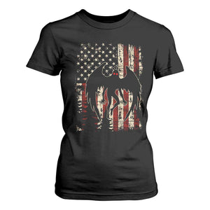 Mothman American Flag Patriotic Cryptid Creature T Shirt For Women TS11 Black Print Your Wear