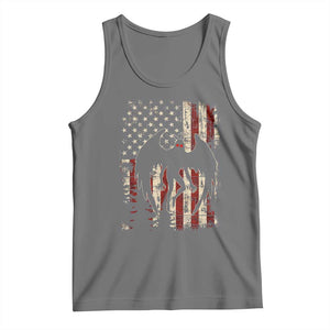 Mothman American Flag Patriotic Cryptid Creature Tank Top TS11 Black Heather Print Your Wear