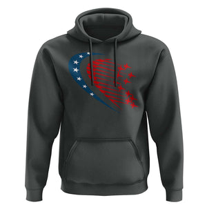 Patriotic Hoodie American Flag Fighter Jets Airplane 4th Of July TS11 Dark Heather Print Your Wear