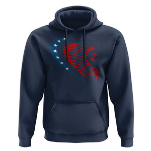 Patriotic Hoodie American Flag Fighter Jets Airplane 4th Of July TS11 Navy Print Your Wear