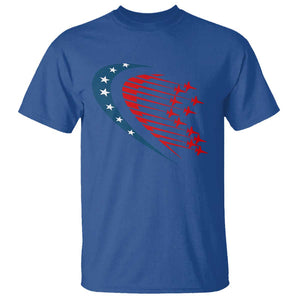Patriotic T Shirt American Flag Fighter Jets Airplane 4th Of July TS11 Royal Blue Print Your Wear
