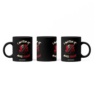 Funny Scary Halloween Slasher Coffee Mug I Wish It Was Friday TS11 Print Your Wear