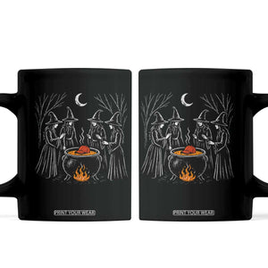 Funny Halloween Witch Spooky Season Orange Cauldron Coffee Mug TS11 Black Print Your Wear