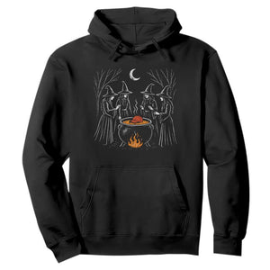 Funny Halloween Witch Spooky Season Orange Cauldron Hoodie TS11 Black Print Your Wear