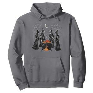 Funny Halloween Witch Spooky Season Orange Cauldron Hoodie TS11 Charcoal Print Your Wear