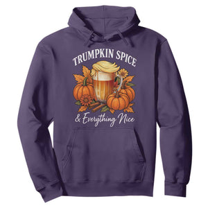 Funny Fall Season Trump Hoodie Trumpkin Spice And Everything Nice Pumpkin TS11 Purple Print Your Wear
