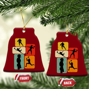 American Football Player Retro Vintage Sport Lover Ceramic Ornament TS11 Print Your Wear