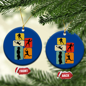 American Football Player Retro Vintage Sport Lover Ceramic Ornament TS11 1pc Blue Print Your Wear