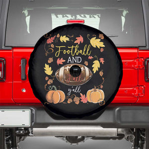 Football And Fall Yall Spare Tire Cover Fall Season American Football TS11 Black Print Your Wear