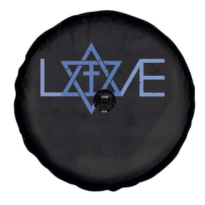 Love Jewish Messianic Cross Star Of David Spare Tire Cover TS11 Print Your Wear
