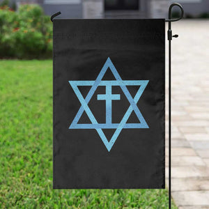 Messianic Cross Star of David Yeshua Jesus Garden Flag TS11 Print Your Wear