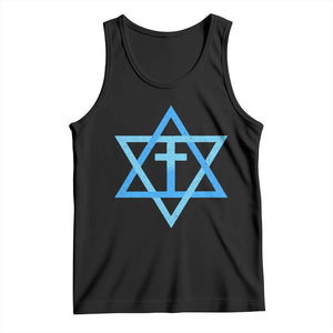 Messianic Cross Star of David Yeshua Jesus Tank Top TS11 Black Print Your Wear