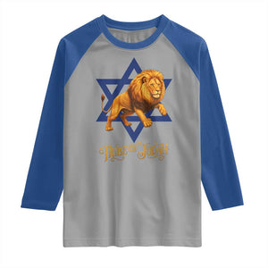 Tribe Of Judah Raglan Shirt Bible History Hebrew Christ Israelite Lion TS11 Sport Gray Royal Print Your Wear