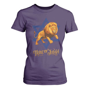 Tribe Of Judah T Shirt For Women Bible History Hebrew Christ Israelite Lion TS11 Purple Print Your Wear