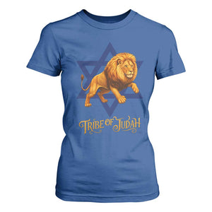 Tribe Of Judah T Shirt For Women Bible History Hebrew Christ Israelite Lion TS11 Royal Blue Print Your Wear