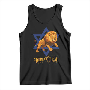 Tribe Of Judah Tank Top Bible History Hebrew Christ Israelite Lion TS11 Black Print Your Wear
