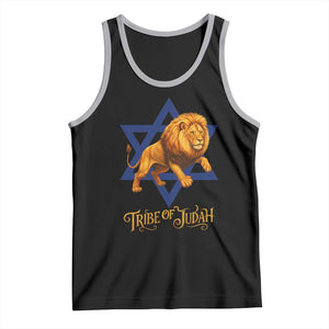Tribe Of Judah Tank Top Bible History Hebrew Christ Israelite Lion TS11 Black Athletic Heather Print Your Wear