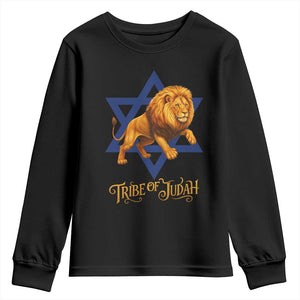 Tribe Of Judah Youth Sweatshirt Bible History Hebrew Christ Israelite Lion TS11 Black Print Your Wear