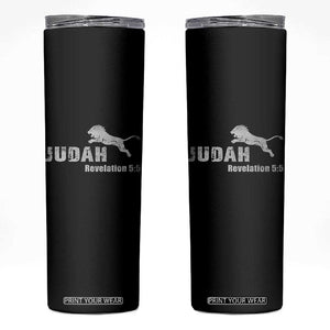 Lion Tribe of Judah Hebrew Christ Israelite Skinny Tumbler TS11 Black Print Your Wear
