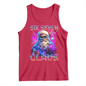 Funny Six Seven Claus Tank Top 67 Christmas Santa Meme Gen Alpha TS11 Red Print Your Wear