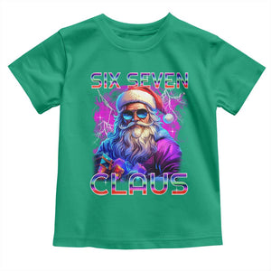 Funny Six Seven Claus Toddler T Shirt 67 Christmas Santa Meme Gen Alpha TS11 Irish Green Print Your Wear