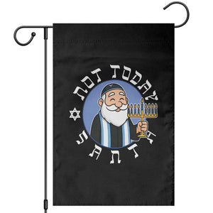 Funny Hanukkah Not Today Santa Garden Flag Jewish Chanukah Chrismukkah TS11 Black Print Your Wear