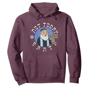Funny Hanukkah Not Today Santa Hoodie Jewish Chanukah Chrismukkah TS11 Maroon Print Your Wear