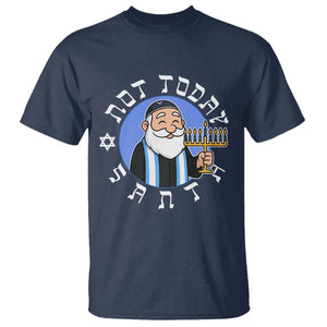 Funny Hanukkah Not Today Santa T Shirt Jewish Chanukah Chrismukkah TS11 Navy Print Your Wear