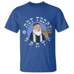 Funny Hanukkah Not Today Santa T Shirt Jewish Chanukah Chrismukkah TS11 Royal Blue Print Your Wear