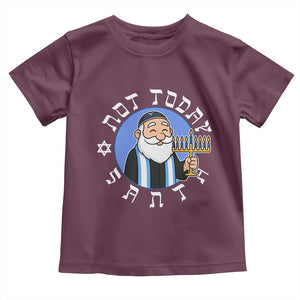 Funny Hanukkah Not Today Santa Toddler T Shirt Jewish Chanukah Chrismukkah TS11 Maroon Print Your Wear